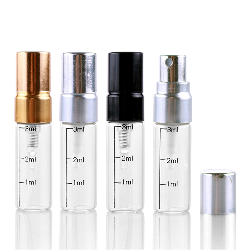 Hot selling crystal glass material 2ml 3ml 5ml refillable perfume bottle empty pocket spray bottle