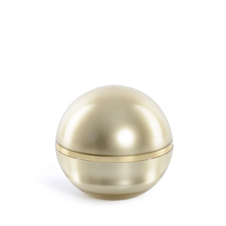 Hot selling custom cosmetic packing acrylic gold cosmetic jar for skin care cream