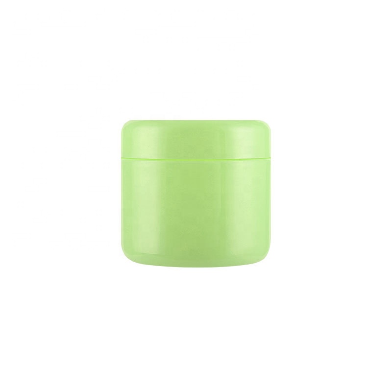 Hot selling custom made yellow cute plastic fancy scrub cream jars 150g 200g