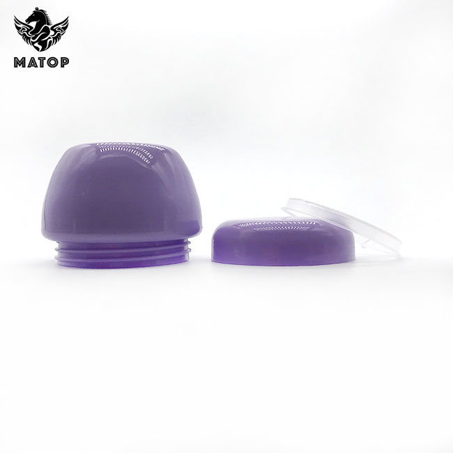 Hot selling empty purple plastic cosmetic jar for cream packaging