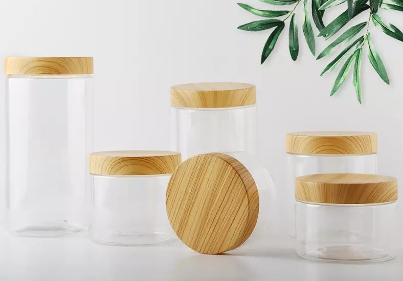 Hot selling fashionable 100ml 200ml plastic jar clear cream jar, plastic jar cosmetic