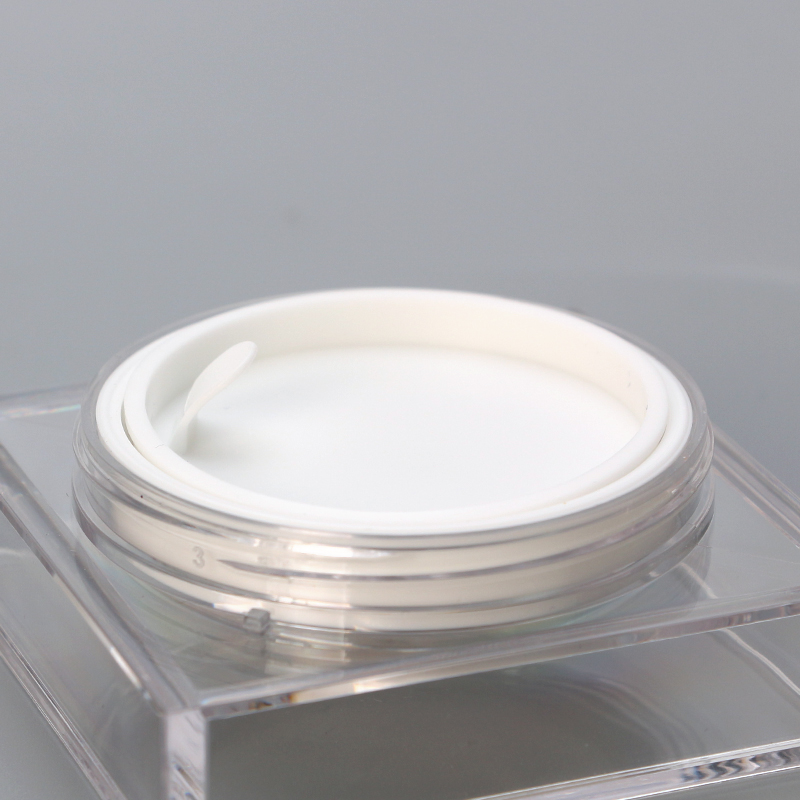 Hot selling fashionable empty plastic cosmetic loose powder cream jar ABS cream jar loose powder jar with sifter and pink cap