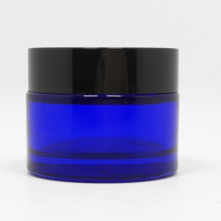 Hot selling frosted wide mouth cosmetic jar cosmetic glass bottle cosmetic packaging fancy glass jars