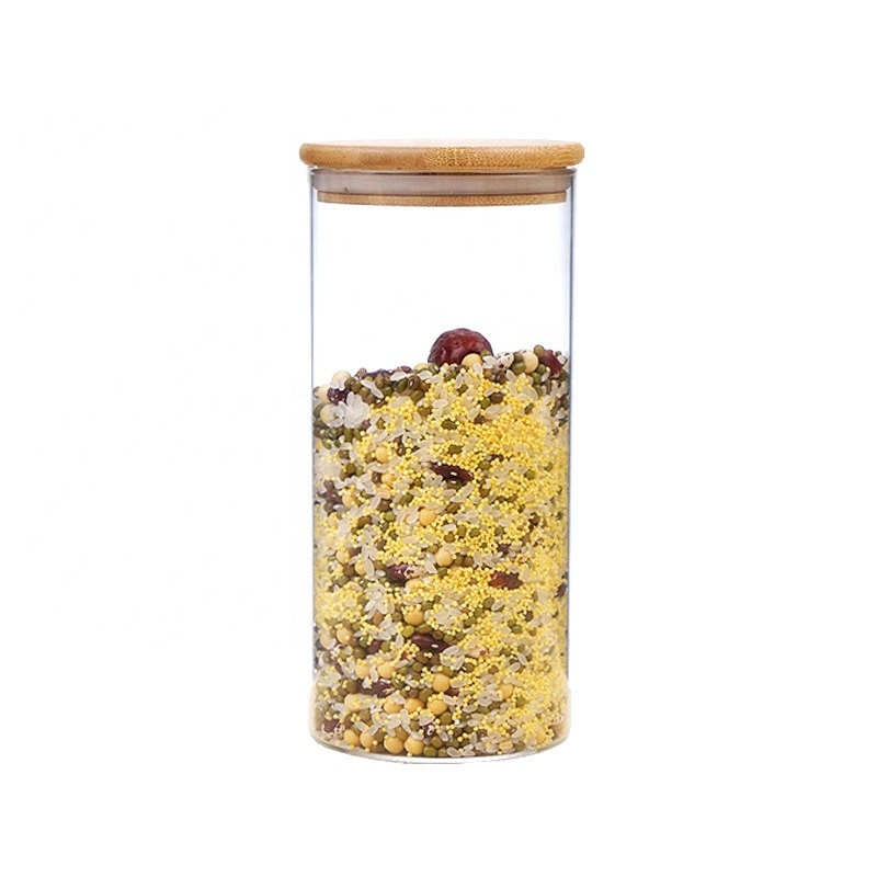 Hot selling large grain storage jar tea storage jar airtight glass jar