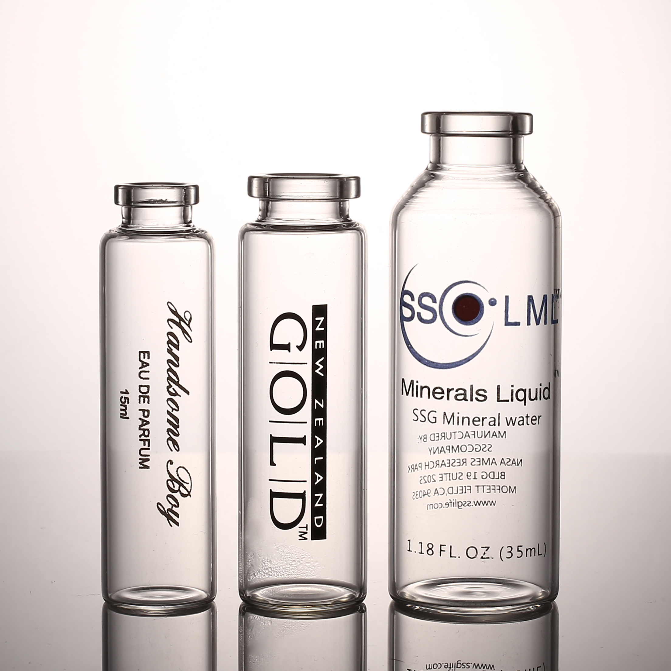 Hot-selling luxury glass bottles round glass cosmetics skincare packaging bottles luxury cosmetic bottle