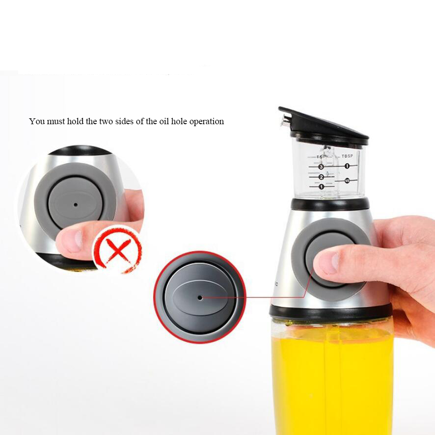 Hot selling new style kitchen cooking glass olive oil dispenser