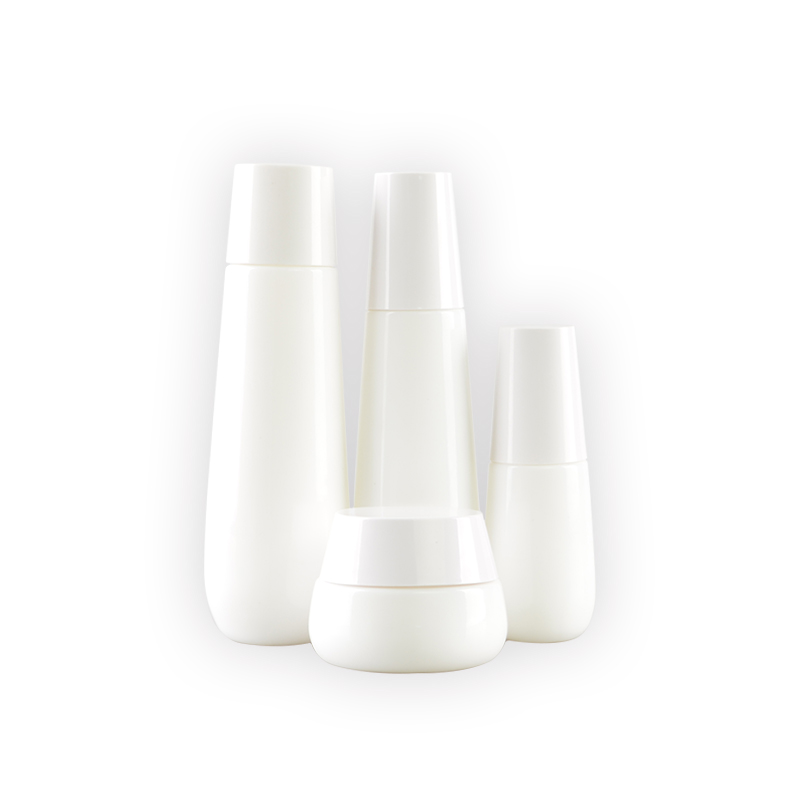 Hot selling opal white glass jar empty glass cream jar for cosmetic packaging