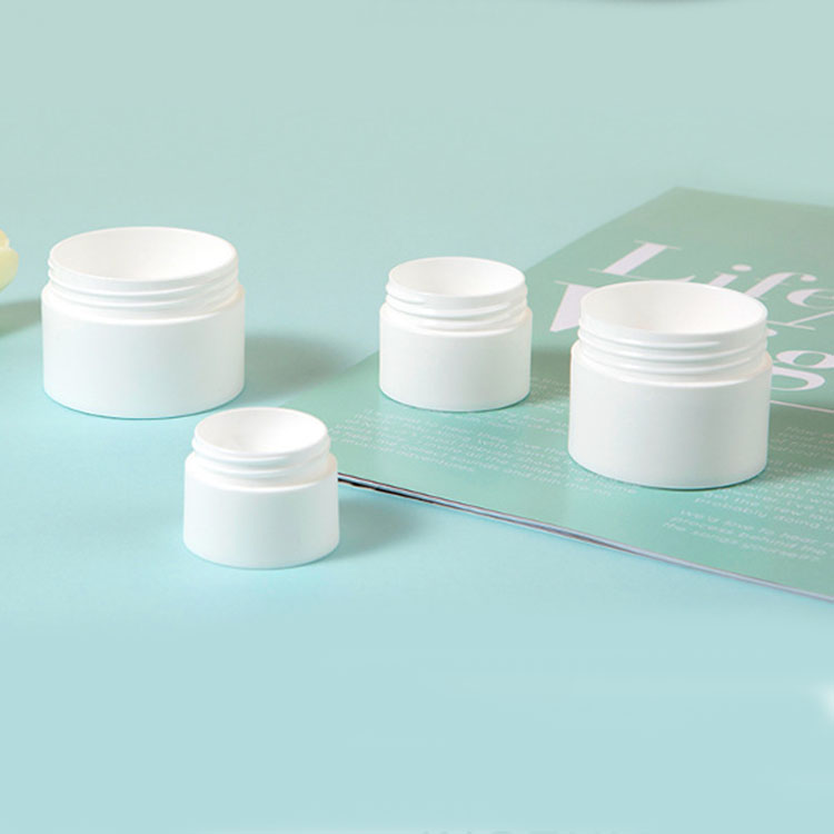 Hot selling pink white blue PP 5g 15g 20g 30g 50g plastic cosmetic jars with screw top lids