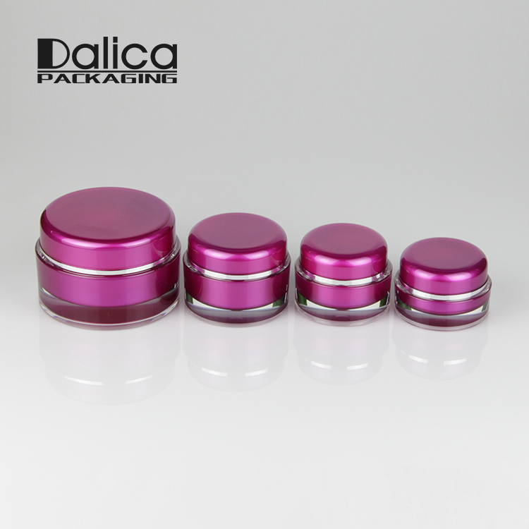 Hot selling popular round shape acrylic jar container for lotion
