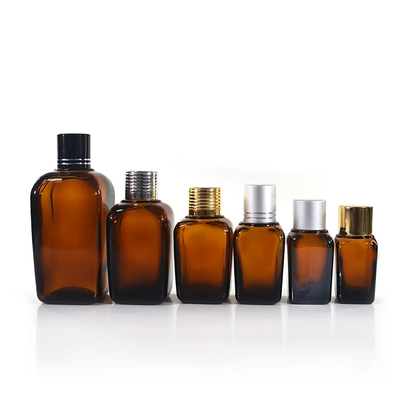 Hot selling products glass jar for perfume bottles 10ml 15ml 20ml 30ml 50ml 100ml square glass bottle with aluminum cap