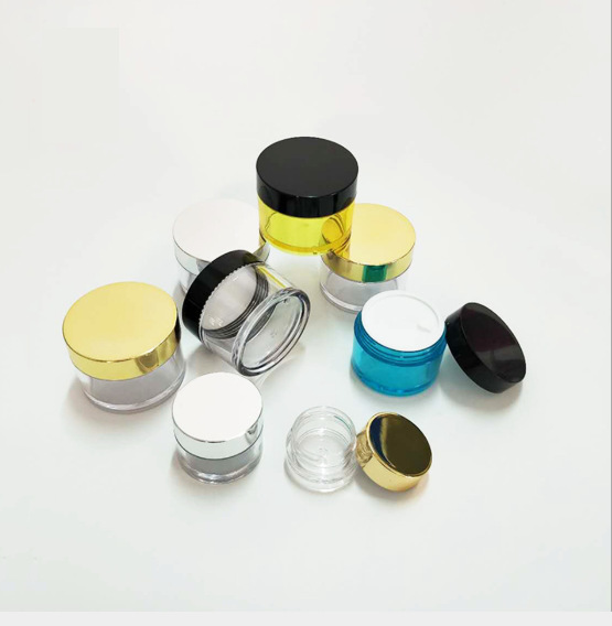 Hot selling transparent PETG 50g 100g 150g plastic jars cosmetic packaging for body cream