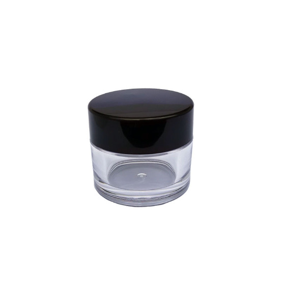 Hot selling transparent PETG 50g 100g 150g plastic jars cosmetic packaging for body cream