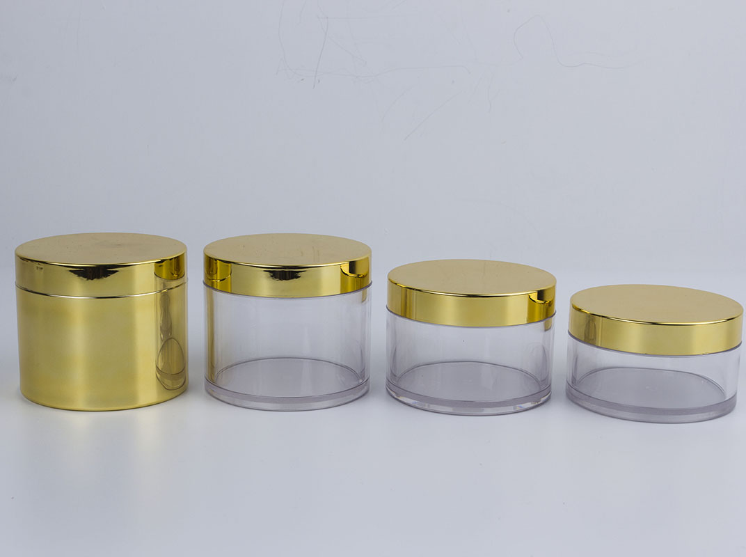 Hot selling transparent PETG 50g 100g 150g plastic jars cosmetic packaging for body cream