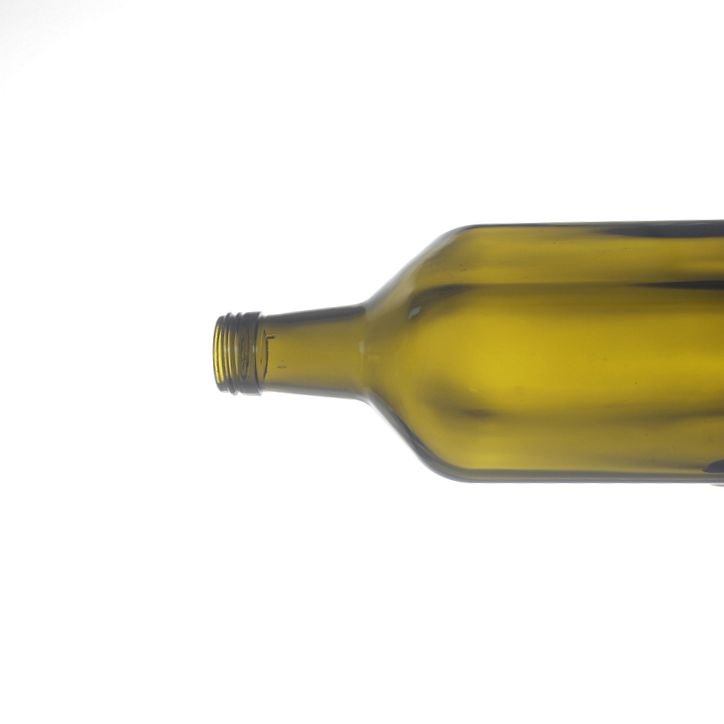 Hot selling wholesale empty square round classical dark green 250ml 500ml 750ml Olive oil screw cap glass bottle