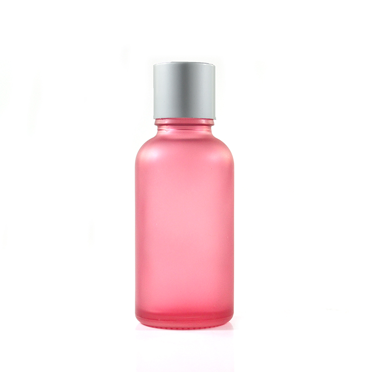 Hot stamping screen printing Matte frosted clear black glass dropper bottle essential oil bottles wtih childproof cap available