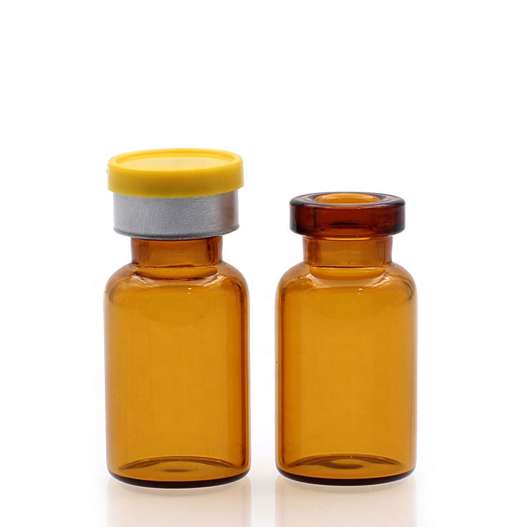 Hotest 1ml mini transparent amber pharmaceutical ampule tubular glass vial