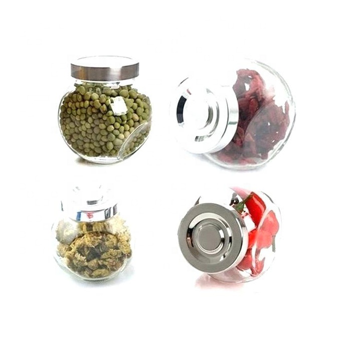 Hotsale 180ml condiment bottles glass spice storage jars for salt and pepper