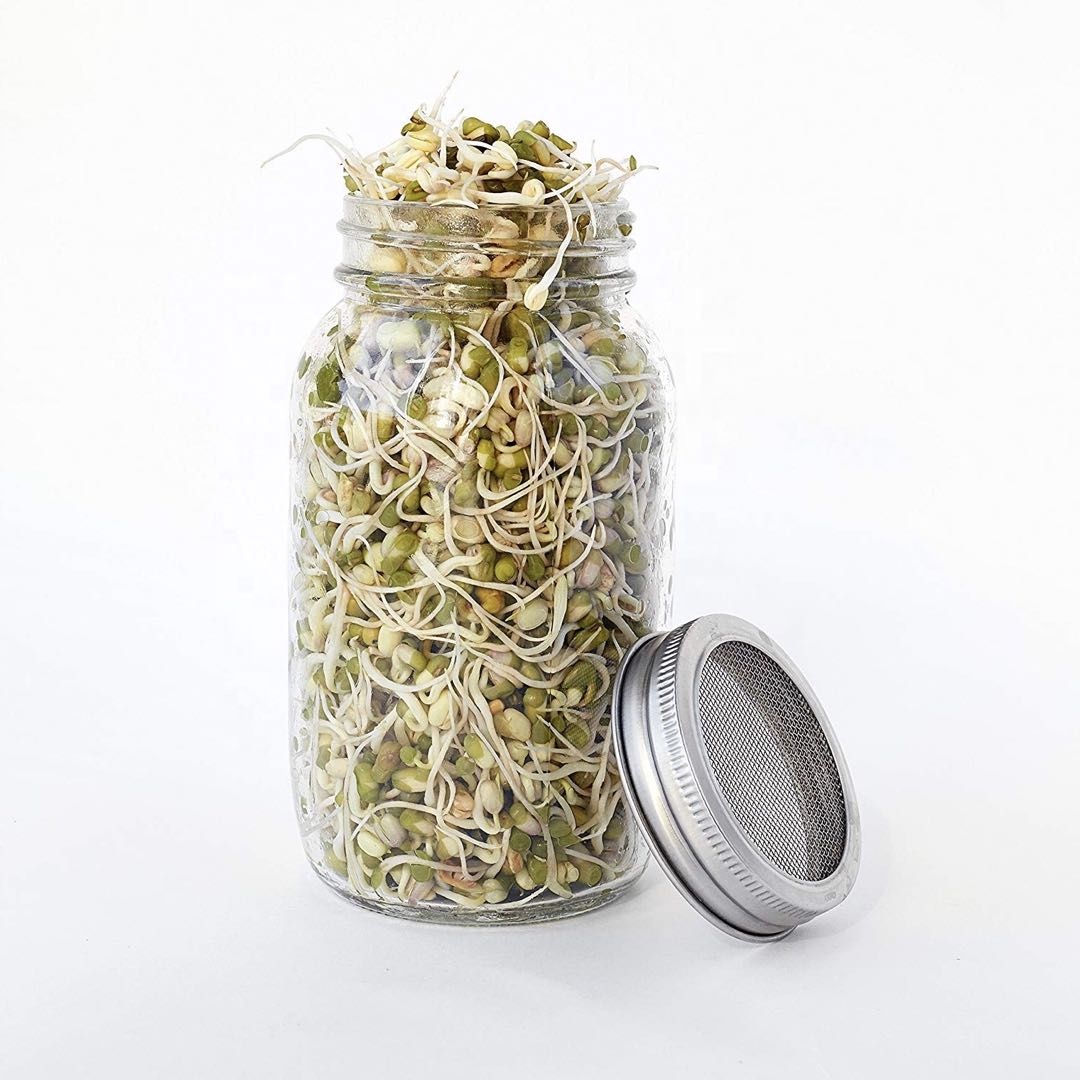 Hotsale 25oz Wide Mouth Mason Sprouting Jar with Stainless Steel Sprouting Lid and Stand