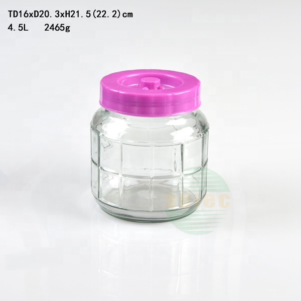 Hotsale 5L 8L 10L 20L 28L Large Glass Wine Barrels Beer Barrel With Plastic Sealing Lid