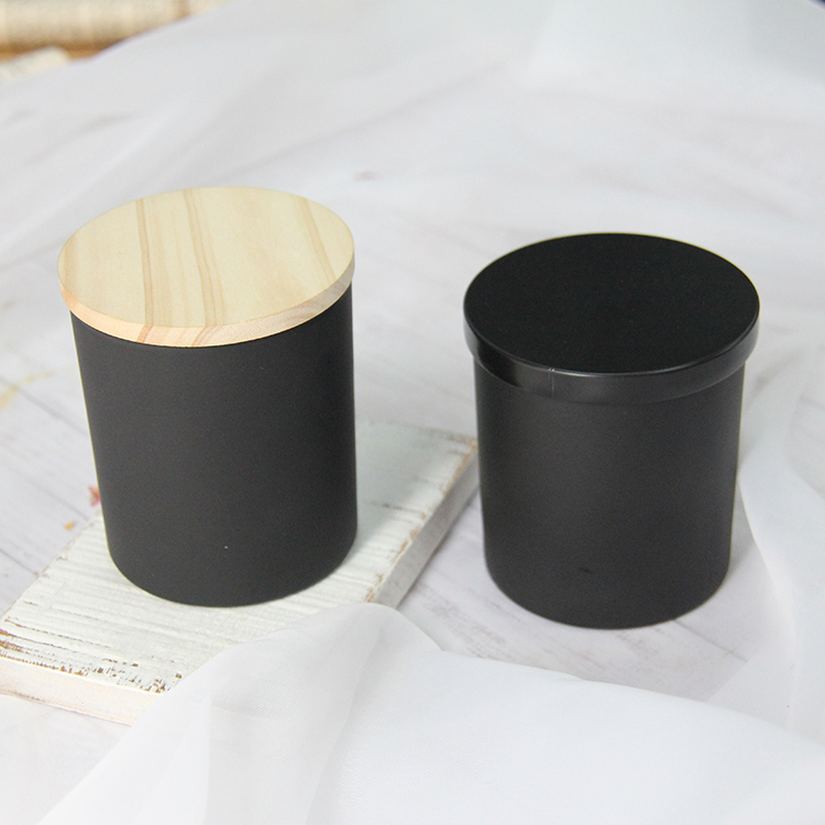 Hotsale Frosted Glass Candle Holder And Matt Glass Candle Jar With Lid Wholesale