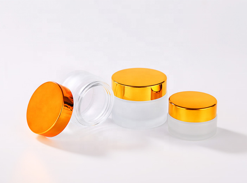 Hotsale cream jar 5g 10g 15g 20g 30g 50g frosted glass jar bottle small round glass jar