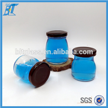 Hotsale marmelade glass jars mini glass desserts container 50ml 100ml 150ml 200ml