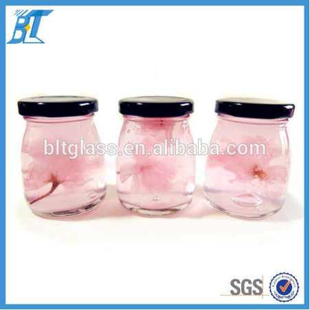 Hotsale marmelade glass jars mini glass desserts container 50ml 100ml 150ml 200ml