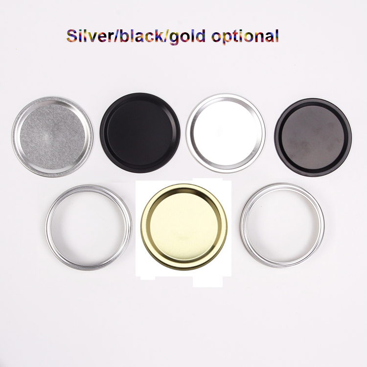 Hottest Airtight 500ml Clear Round Glass Honey Food Storage Mason Jars 16 oz With Screw Metal Lids