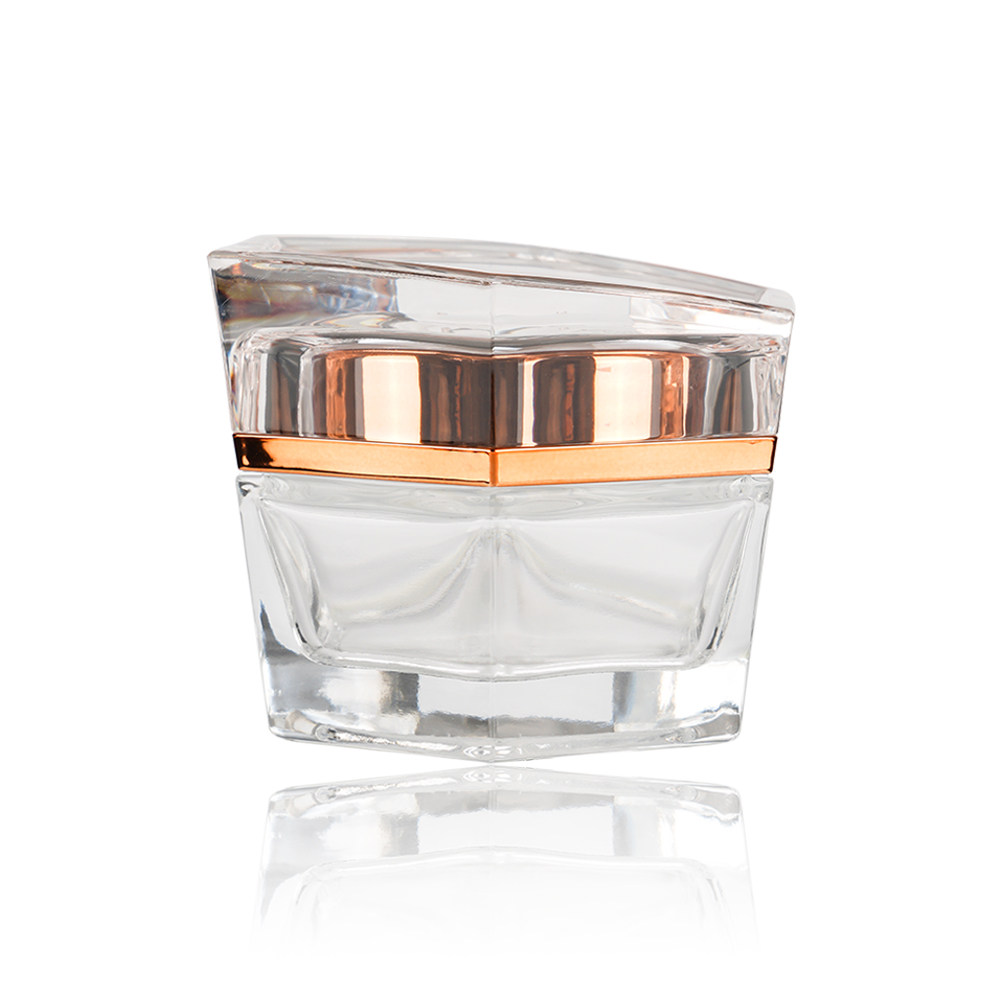 Hottest Design Wholesales Factory Price 30g Unique Glass Jar With Top Cap For Skincare