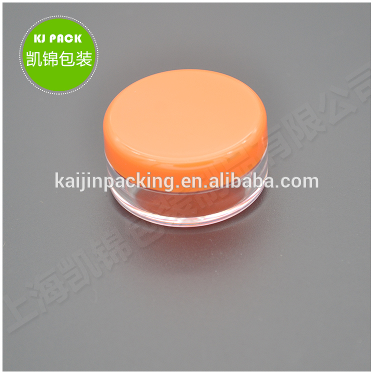 Houseables 5g Jar, Cosmetic Sample Empty Container Plastic Round Lid Small Bottle
