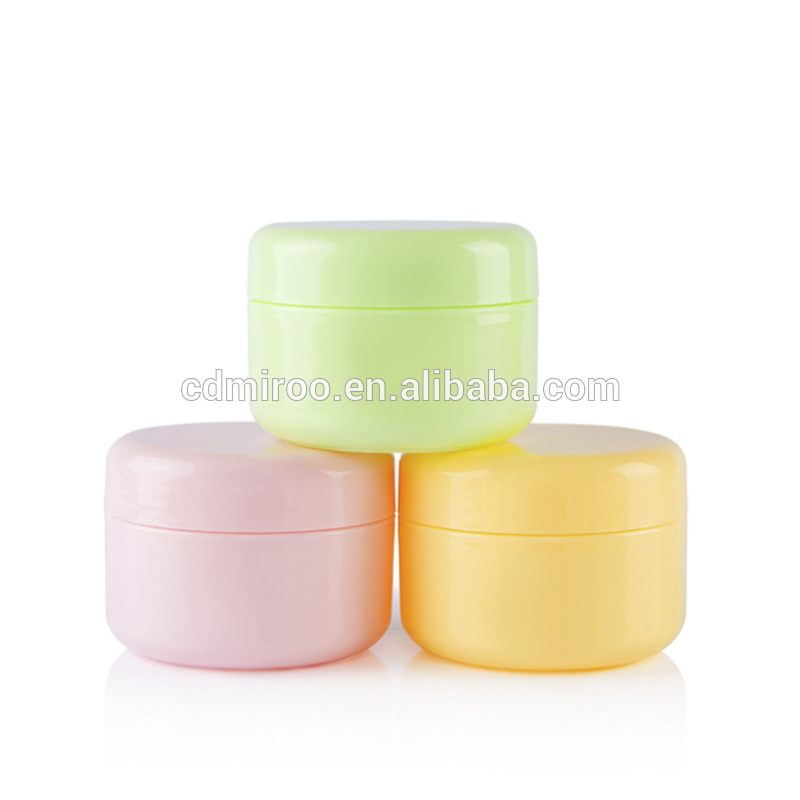 Houseables White Jar Lotion Container 0.3Oz 10ML Gram Capacity Plastic Single Wall with Removable Inner Liners & Dome Lids Cream