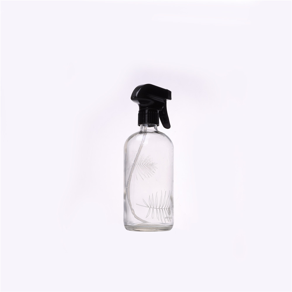 Household Cleaning Empty 2oz 4oz 16oz Glass Spray Bottles with Heavy Duty Trigger Sprayers