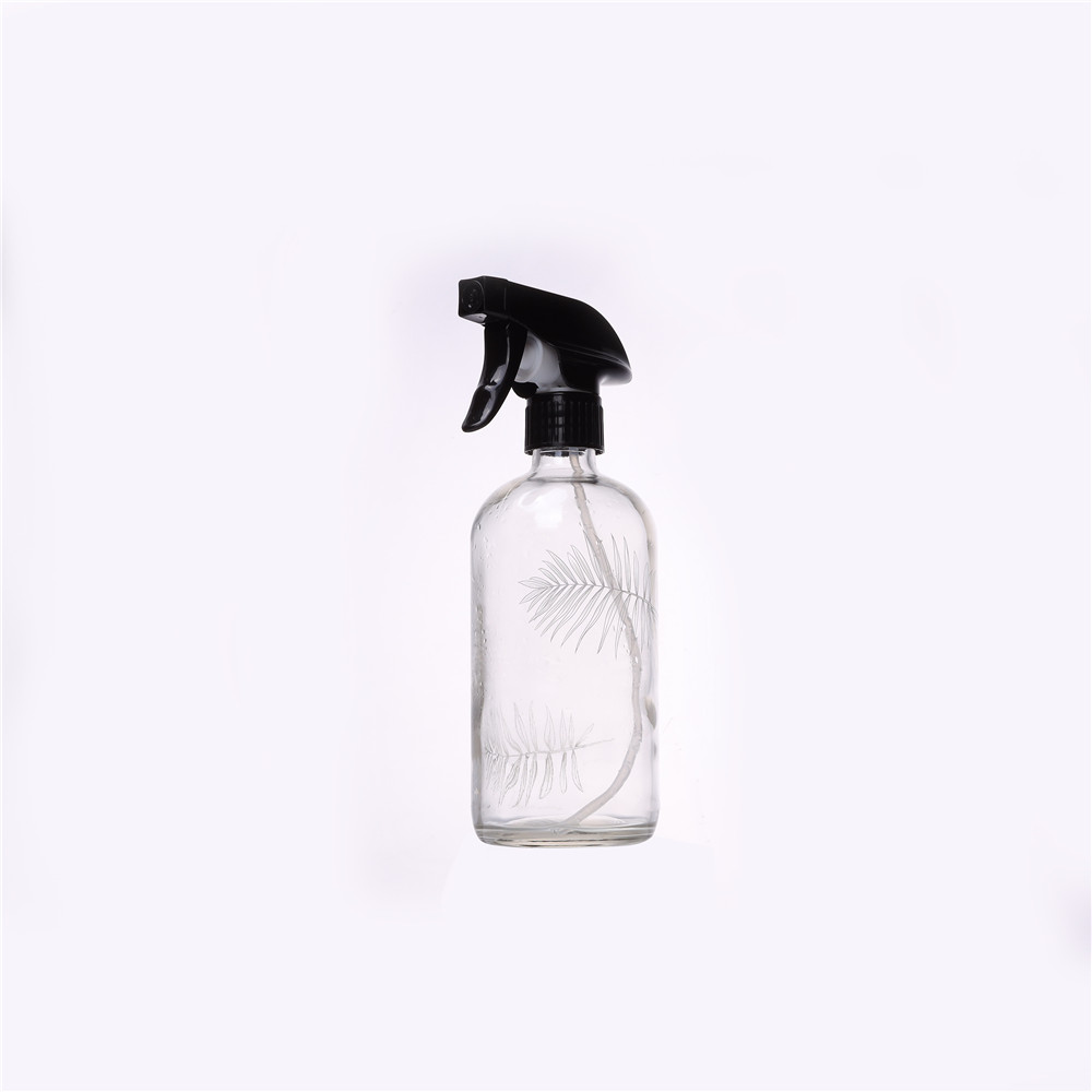 Household Cleaning Empty 2oz 4oz 16oz Glass Spray Bottles with Heavy Duty Trigger Sprayers