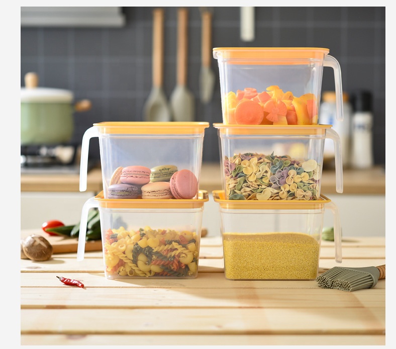 Household Kitchen Transparent Refrigerator Storage Box Fruit Vegetable Food Storage Box Food Containers With Lid