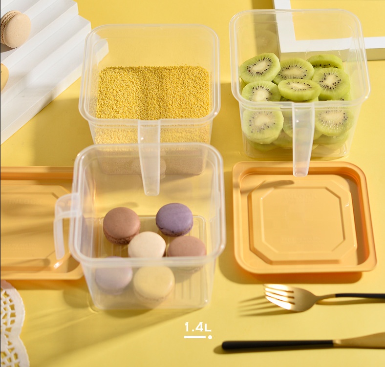 Household Kitchen Transparent Refrigerator Storage Box Fruit Vegetable Food Storage Box Food Containers With Lid