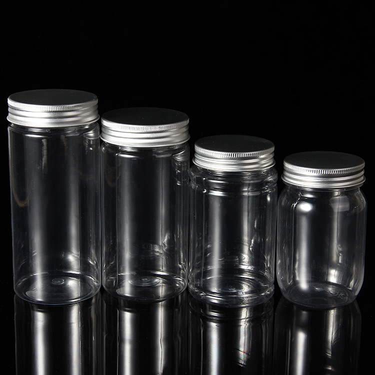 Household  Reusable Food Grade Round  Food Container  Airtight Plastic Seal Pot Plastic Seal Storage Bottles