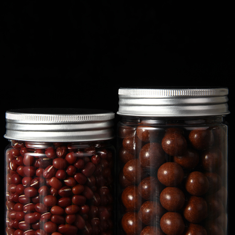 Household Reusable Food Grade Round Food Container Airtight Plastic Seal Pot Plastic Seal Storage Bottles