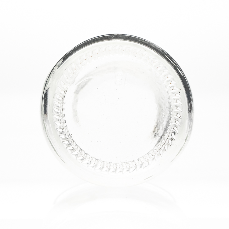 Household Use 100ml Round Empty Clear Food Storage Container 3oz Milk Pudding Glass Jar