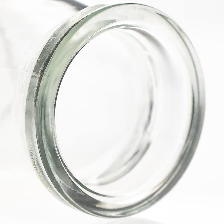 Household Use 100ml Round Empty Clear Food Storage Container 3oz Milk Pudding Glass Jar