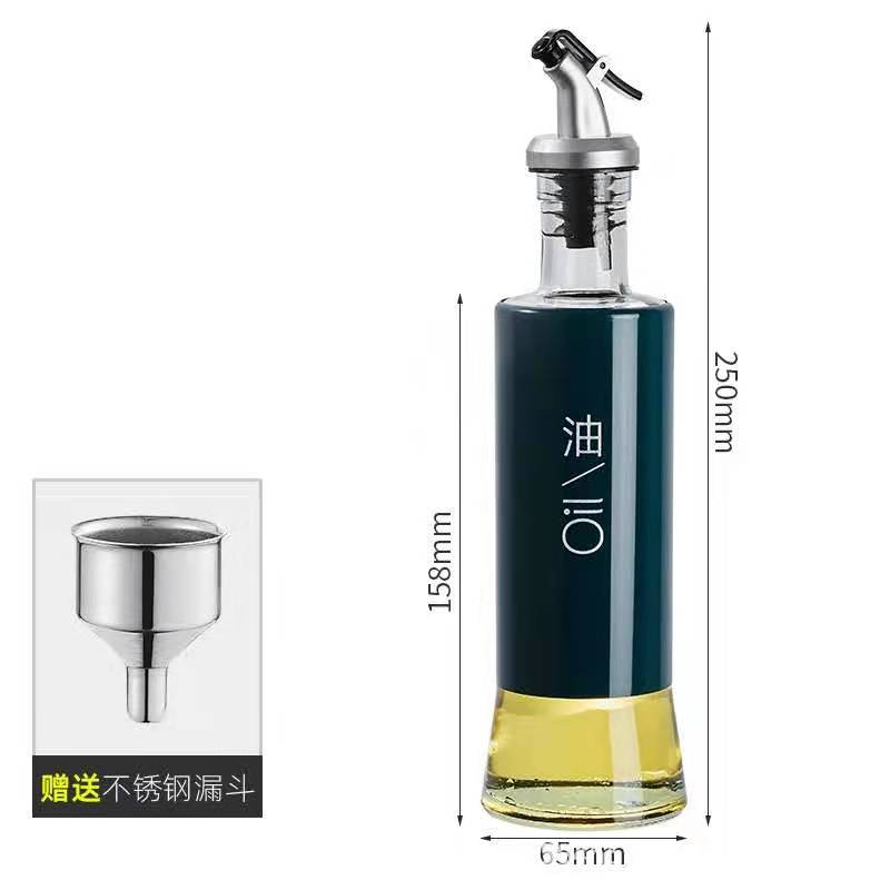 Household and kitchen soy sauce vinegar seasoning container box household filter oiler combination set oil storage tank