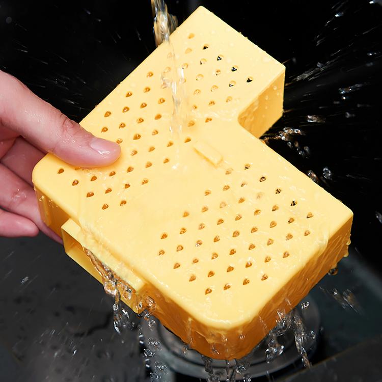 Household drain wall-mounted knife holder integrated storage box kitchen chopsticks spoon rack basket cage with lid
