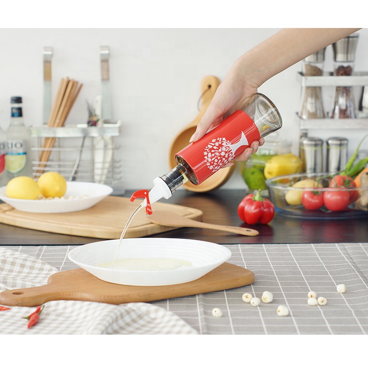 Household oil spice container condiment storage bottle color box set