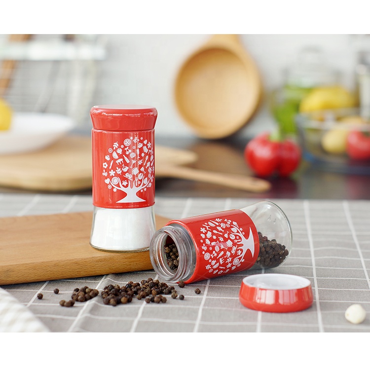 Household oil spice container condiment storage bottle color box set