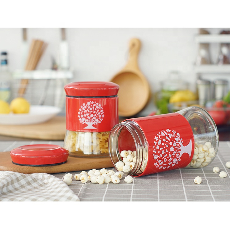 Household oil spice container condiment storage bottle color box set