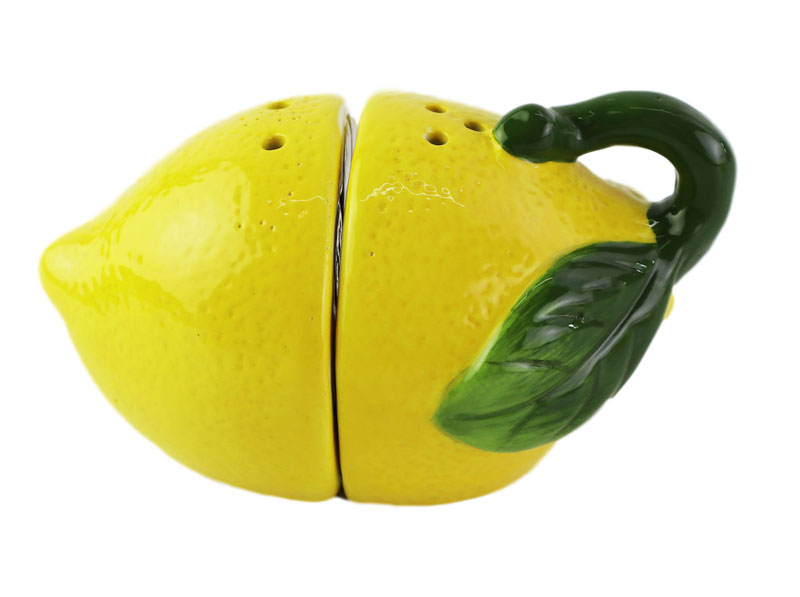 Household using ceramic summer fruit lemon tissue holder napkin tray sponge holder