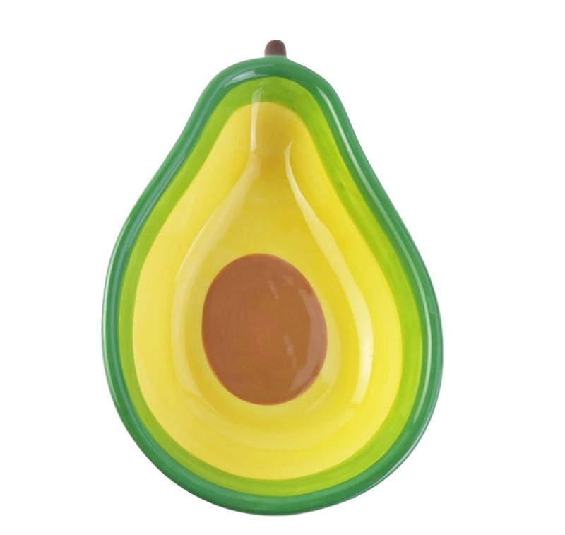 Household using ceramic summer fruit lemon tissue holder napkin tray sponge holder