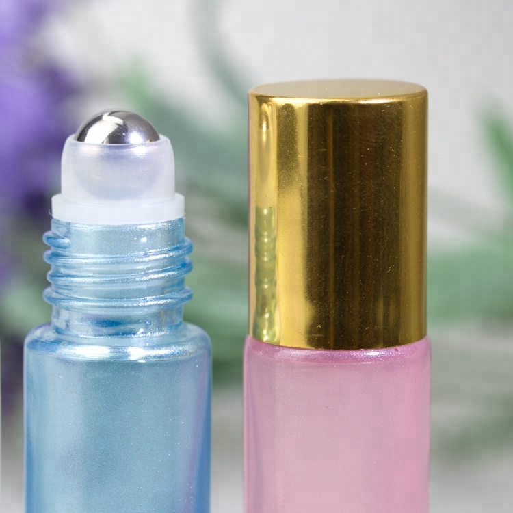 IBELONG 10ml Pearl color beautiful glass roll on bottle for essential oil