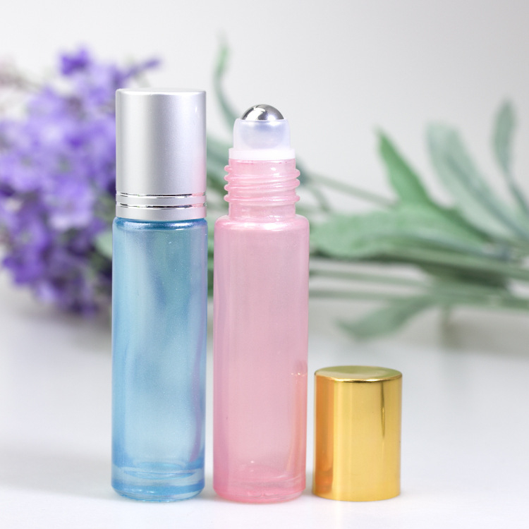 IBELONG 10ml Pearl color beautiful glass roll on bottle for essential oil