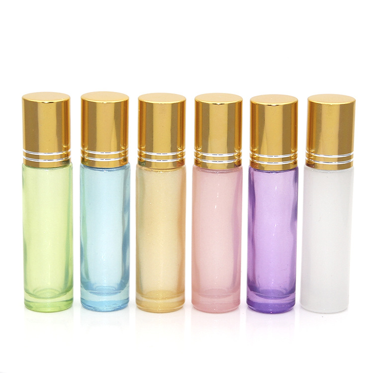 IBELONG 10ml Pearl color beautiful glass roll on bottle for essential oil