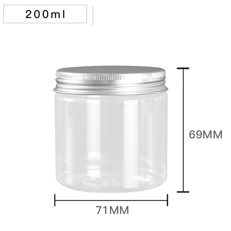 IBELONG Wholesale 100ml 120ml 150ml 200ml 250ml empty jar for candy with golden aluminum cap candy cookie jar with lid
